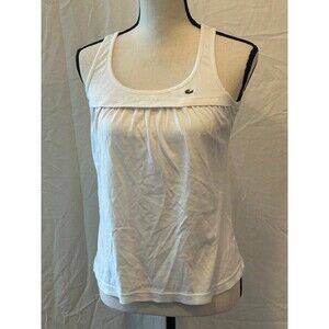 White Lacoste tank top size 38